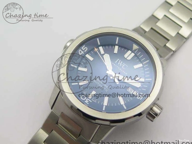 MIROTIME 0217 EasyMatch Aquatimer Automatic IW329004 V6F 1:1 Best Edition Blue Dial On SS Bracelet MIYOTA 7224
